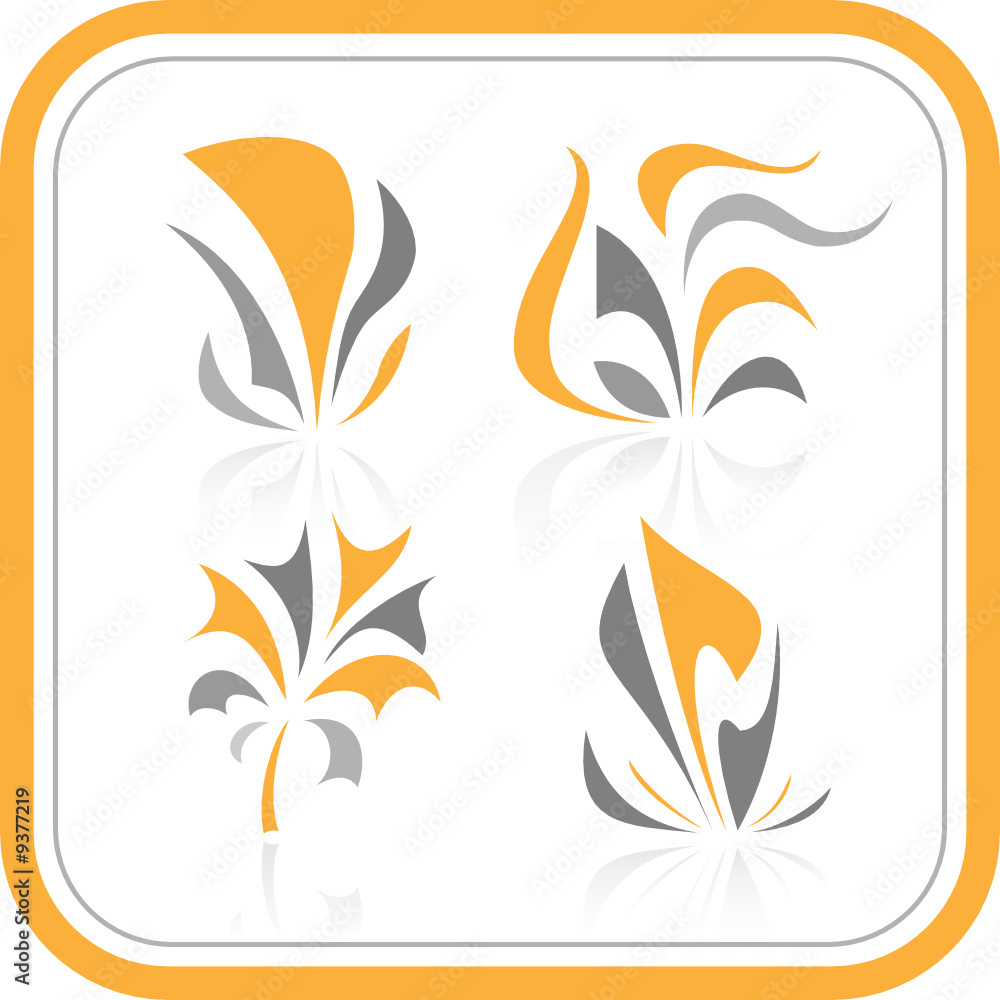 Vector abstract internet icons. Orange set. Simply change. Vector abstract internet icons. Orange set. Simply change.
