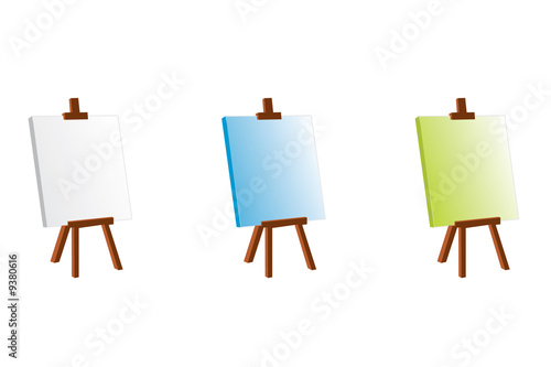 Three painting easel