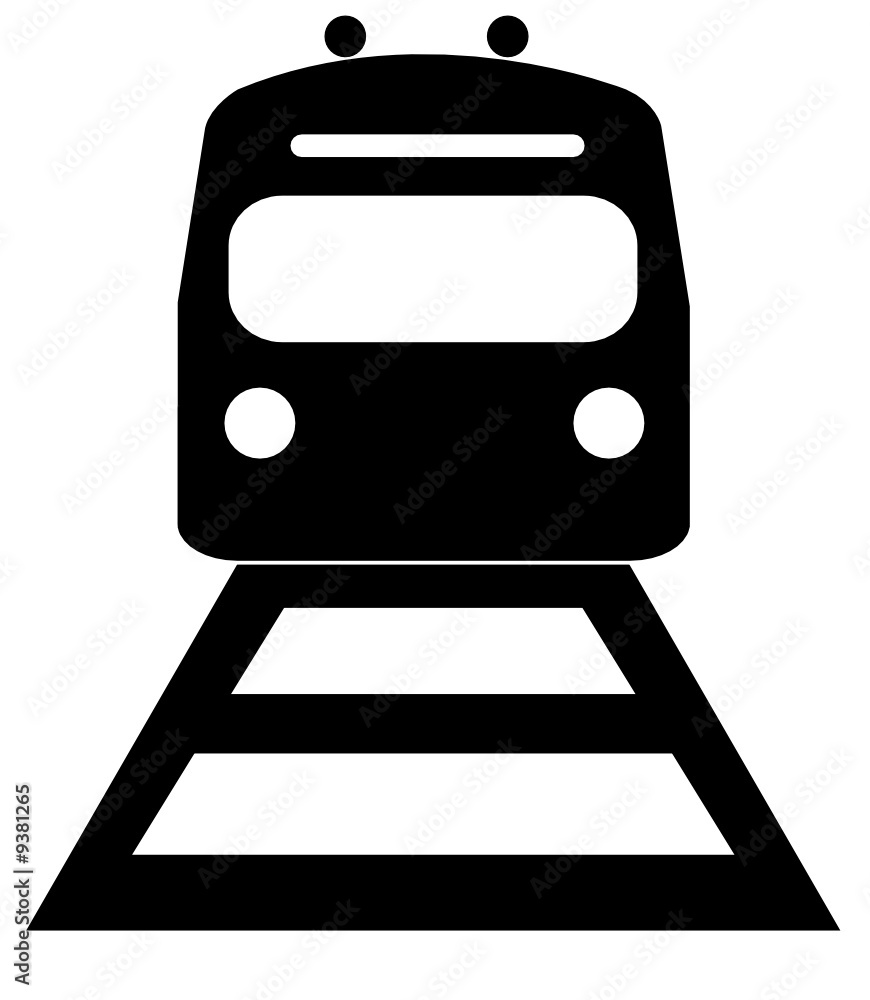 black silhouette illustration of the front of an train black silhouette illustration of the front of an train