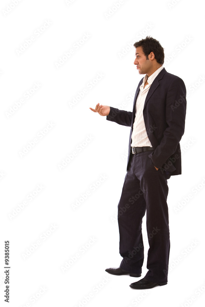 young and handsome businessman talking, space for messages young and handsome businessman talking, space for messages