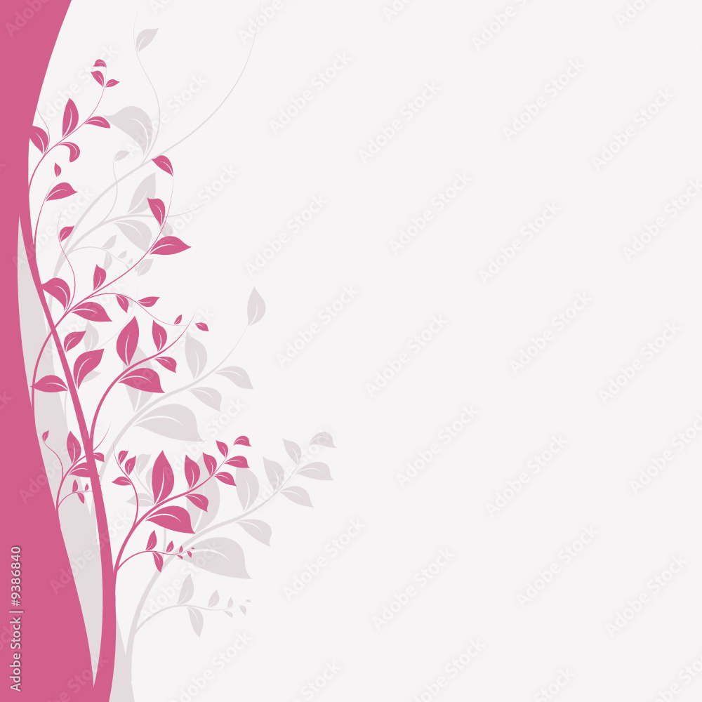 SVG vecteur série - branche d'arbre vectorielle sur fond rose