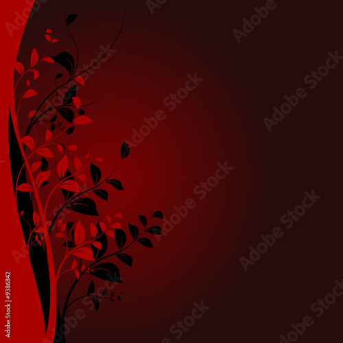 vecteur série, floral design nature japonais vectoriel