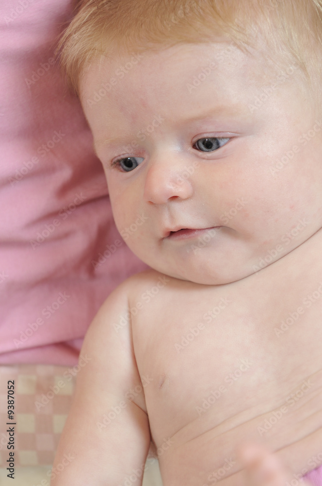 cute little baby indoor closeup portrait cute little baby indoor closeup portrait