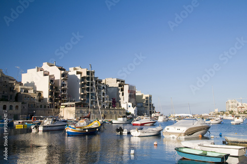 malta maltese luzzu fishing boats harbor st. julian's © robert lerich