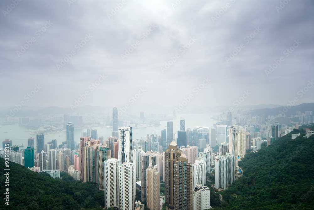 Obraz premium Hong Kong Skyline