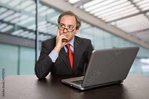 mature business man working with his laptop © Rui Vale de Sousa