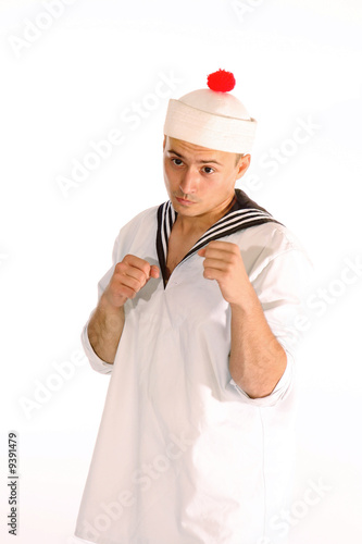 sailor man ready to fight