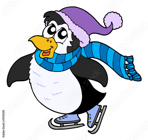 Skating penguin