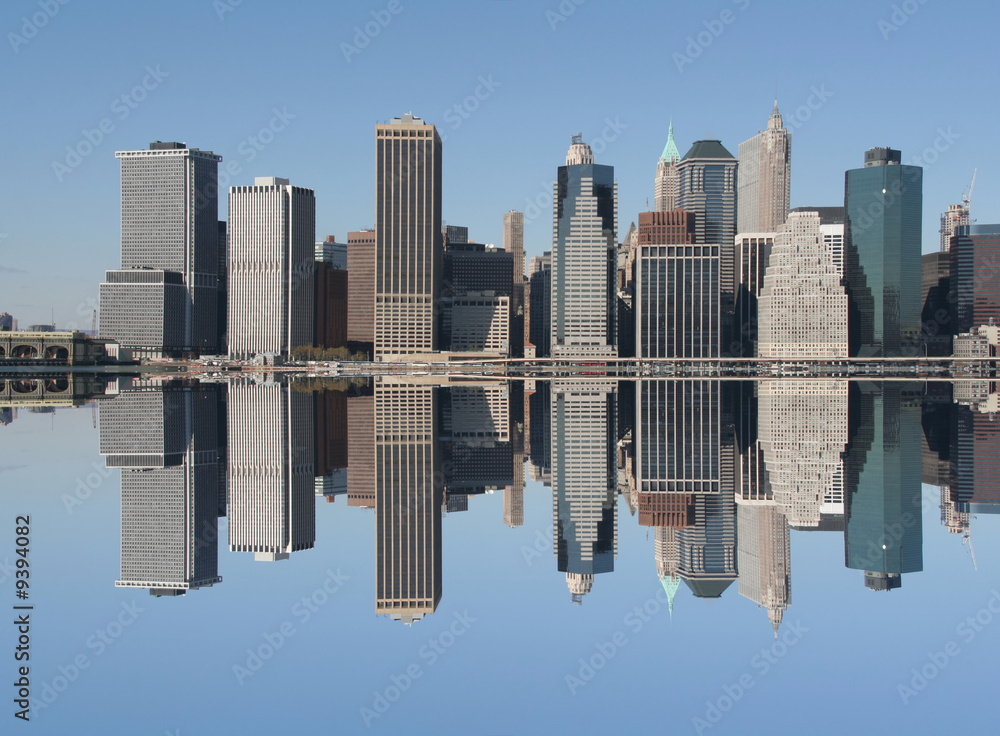 Obraz premium Manhattan skyline on a Clear Blue day, NYC