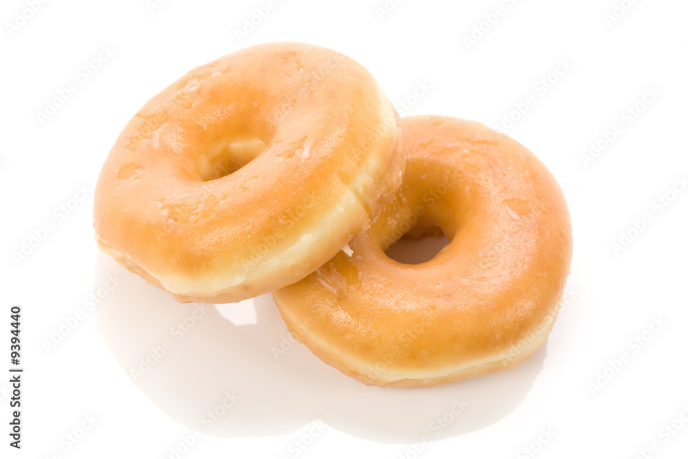 a sweet donut with white background