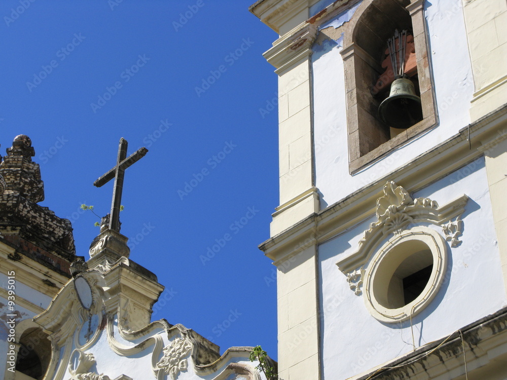 Détail d'église baroque, Savador de Bahia, Brésil. Détail d'église baroque, Savador de Bahia, Brésil.