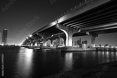 Macarthur Causeway Bridge Miami Florida