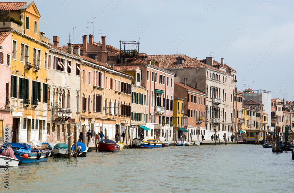 Fototapeta premium Buildings along the Grand Canal, Venice, Italy