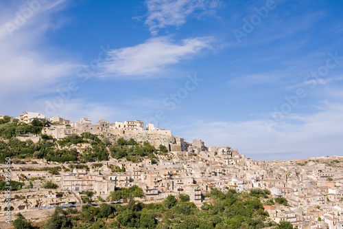 typical architecture detail of old sicilian town