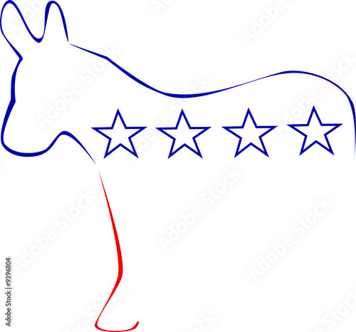 Stylized symbol of democrats