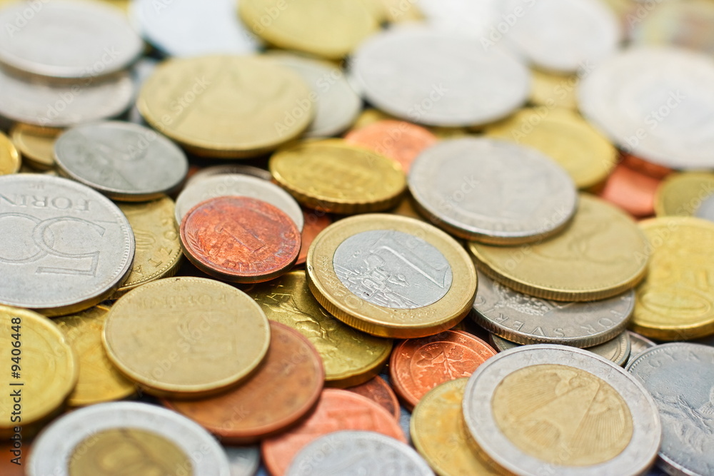 Collection of various coins [shallow dof]