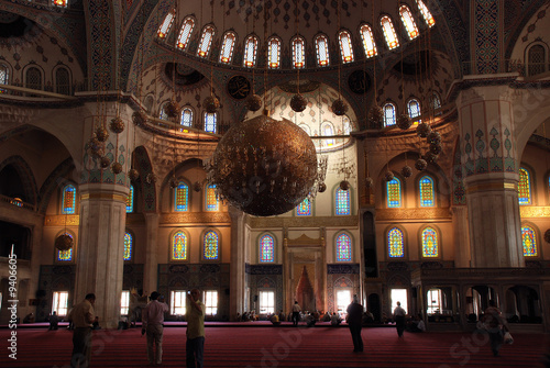 Interior of the kocatepe mosque