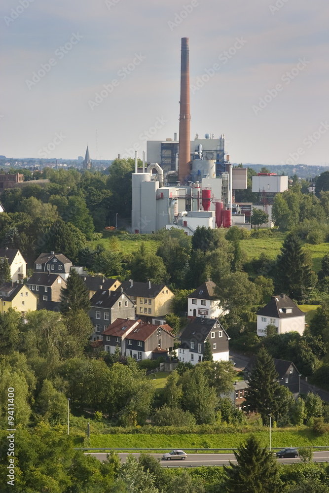 Incineration plant in Solingen, Germany.