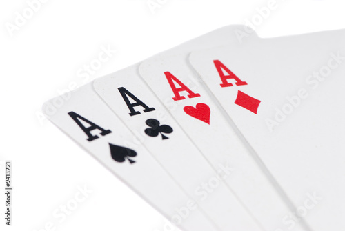 A perfect hand for gambling.. 4 aces in the hole.
