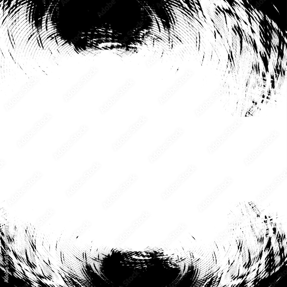 Grunge black element on a white background