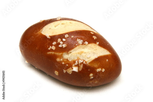 Bread roll on white background