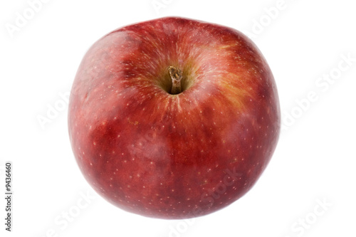 Red delicious apple view from above isolated - Shallow DOF-