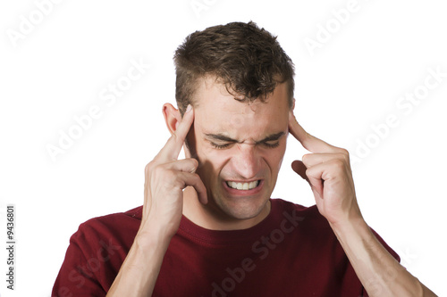 man with headache