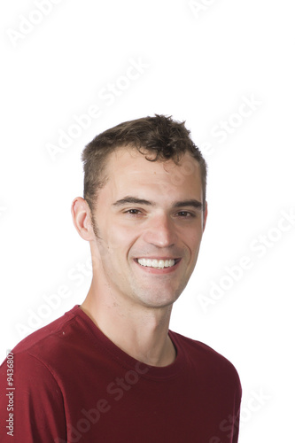 closeup of young man