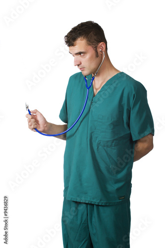 doctor holding stethoscope