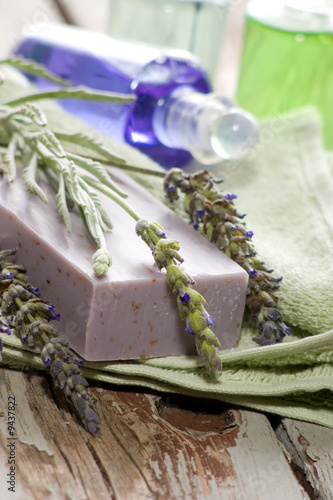 Spa set - fresh lavender and organic lavender soap