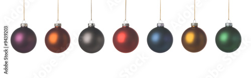 xmas balls with a nice soft texture,  on white XXL