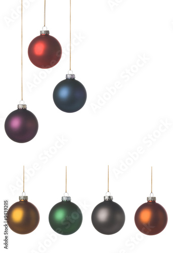 xmas balls with a nice soft texture,  create your own design.