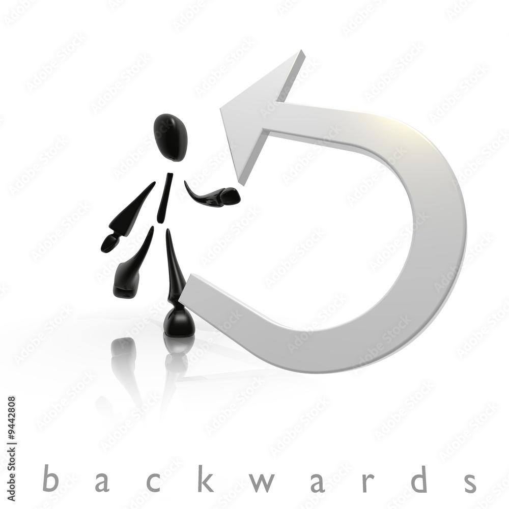 go backwards StockIllustration Adobe Stock