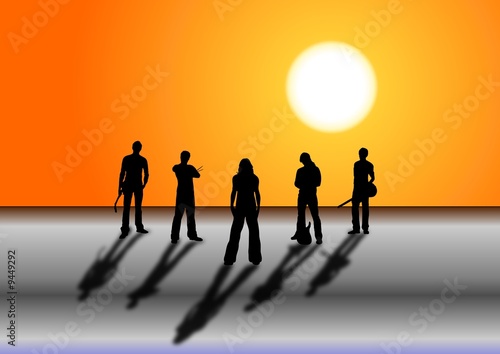 band in concert, music