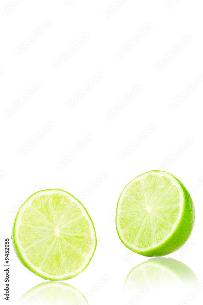 Sliced lime Sliced lime