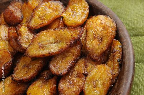 Photography Typical cuban dish - fried sliced banana