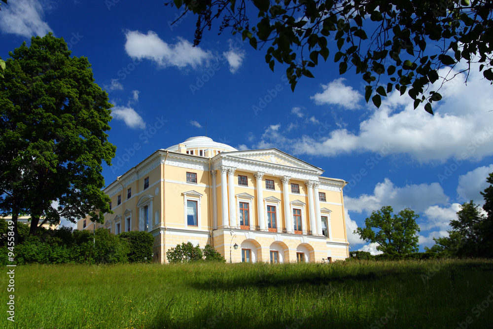 Palace in Pavlovsk park Saint-Petersburg Russia Palace in Pavlovsk park Saint-Petersburg Russia
