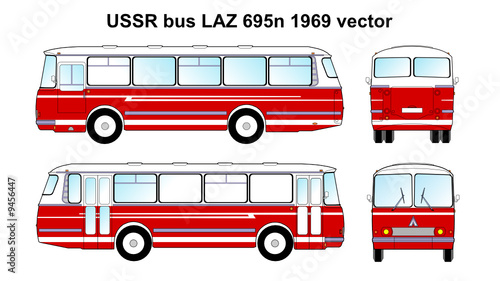 LAZ 695n 1969 vector