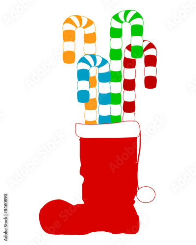 Weihnachtsstiefel mit Lakritze