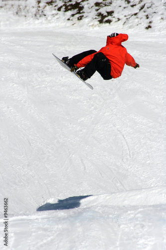 Snowboarder Air in Park