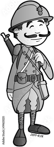Soldat poilu de la guerre 14-18