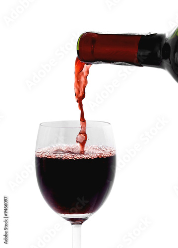 a simple glass of red wine
