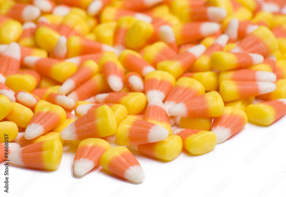 Candy corn on white background Candy corn on white background