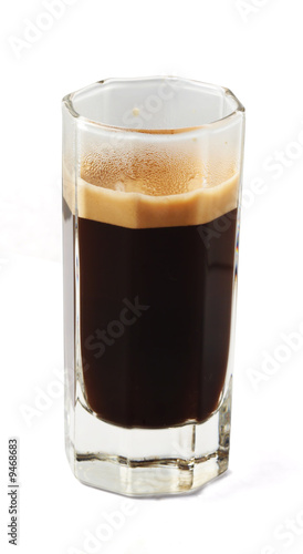 Coffee espresso in mini glass