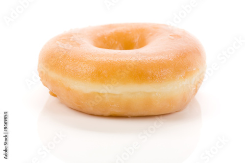 a sweet donut with white background