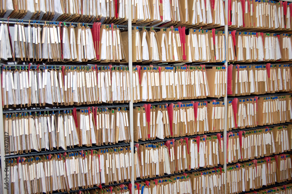 Fototapeta premium Aktenregister