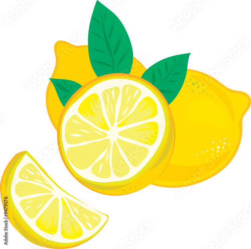lemons with leafs