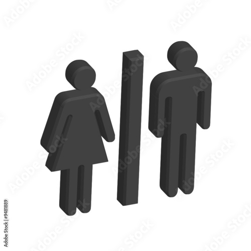 Homme femme sanitaire 3d