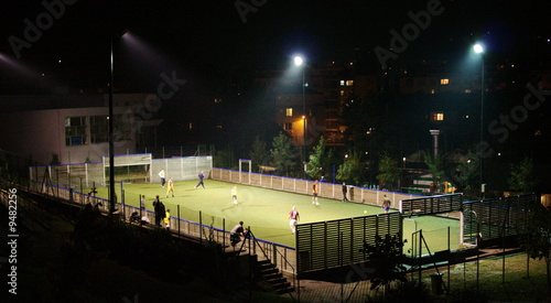 playing football by night