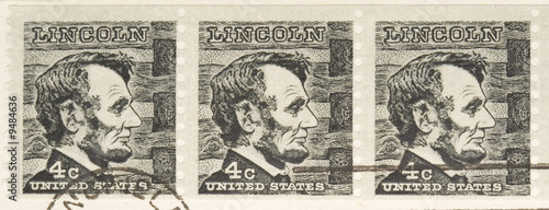 This is a Vintage 1966 Stamp Lincoln Series